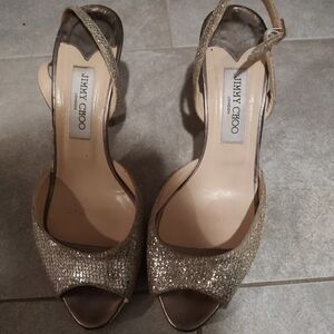 Jimmy Choo Gold Women's Heels